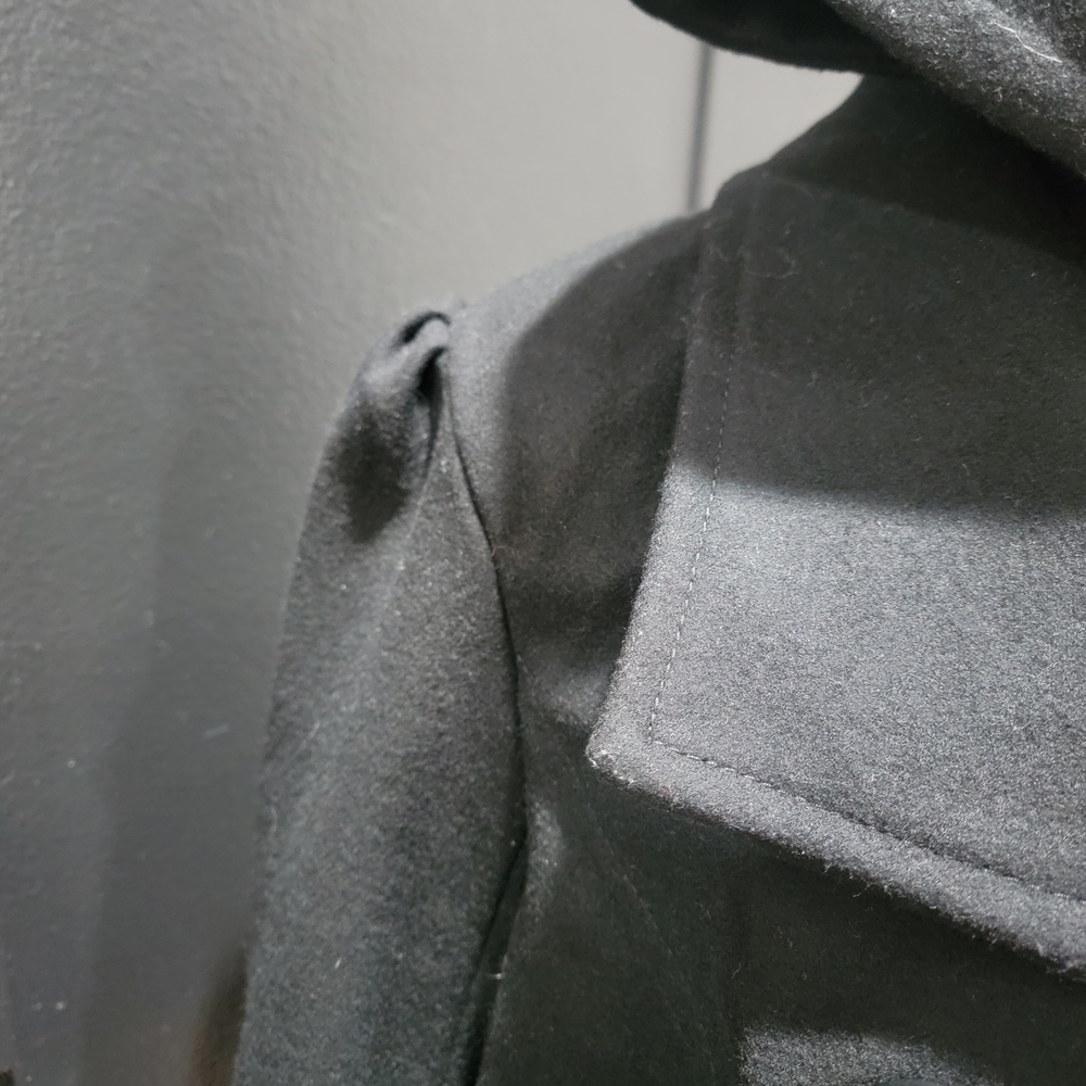 OLD NAVY Women's Black Hooded Peacoat L - Picture 2 of 3